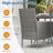 4-Piece All-Weather Gray Rattan Patio Dining Chair-582017333