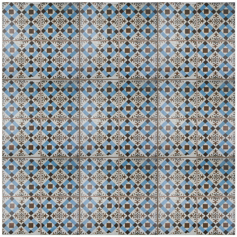 Kings Original 18" x 18" Ceramic Patterned Wall & Floor Tile