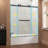 55"-60" W X 60" H Reversible Installation Double Bypass Sliding Shower Door Easy Installation Frameless Bathtub,5/16"(8MM) Tempered Glass With Nano Explosion-Proof Film-125213336