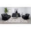 Fauteuil inclinable noir rembourré-1759513694