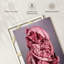 «Pink Floral Lady», reproduction sur toile-1805283037
