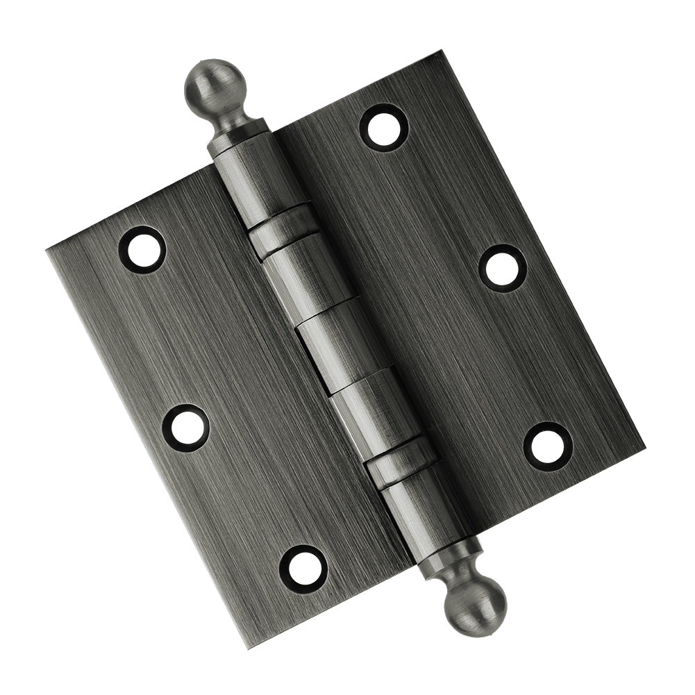 3.5" H x 3.5" W Solid Brass Ball Bearing Single Butt Door Hinge Embassy Hardware 