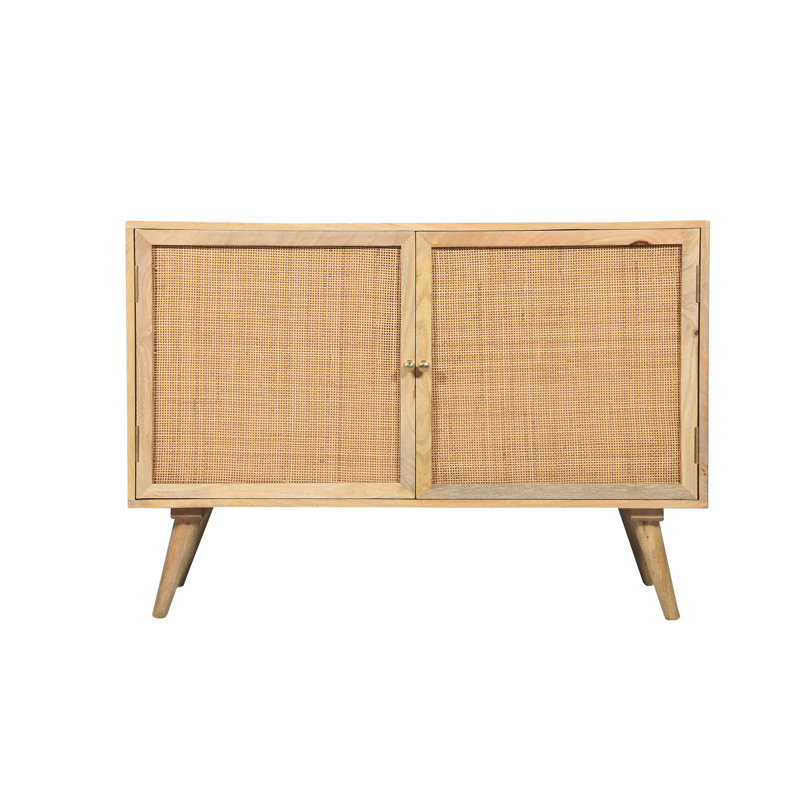 Watheroo Solid Wood 2 - Door Rectangle Accent Cabinet