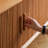 Solid Pine Wood Console Cabinet-110989066