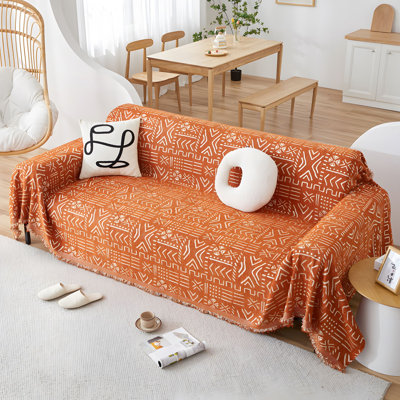 Chenille Sofa Cover, Versatile, Stain Resistant