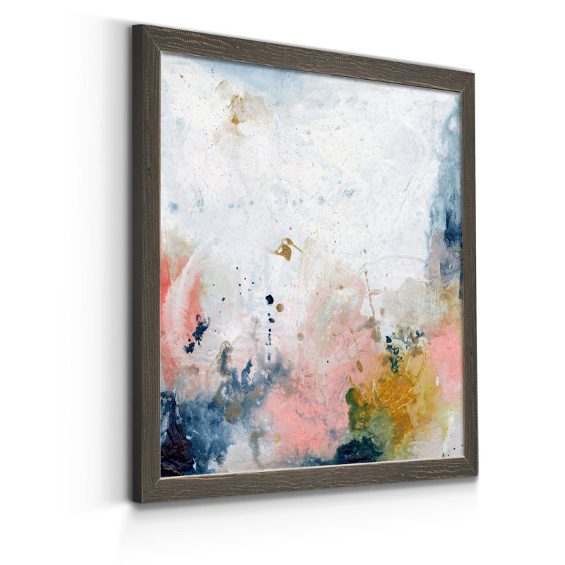 Pastel Fantasy IV-reproduction d’art sur toile encadrée, H 20 po x l 20 po x P 1,5 po, Cadre gris