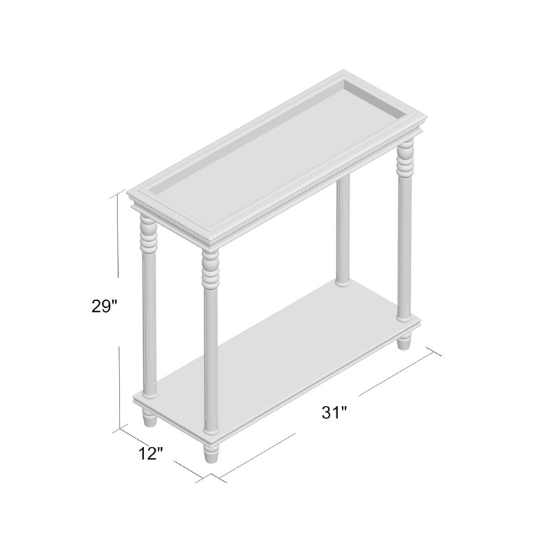 Table de bout Cedarton, rouge