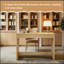 Bureau d'ordinateur 47 po Farmhouse avec tiroir pour bureau personnel et bureau