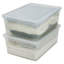 Simplify 4 Pack Stackable Storage Bins with Lids in Clear