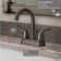 Two Handle Centerset Bathroom Faucet with Drain Assembly