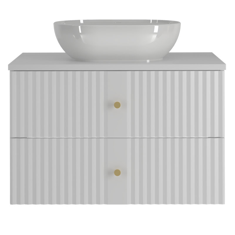 Arashel 81mm Bathroom Vanity with Basin, Gray