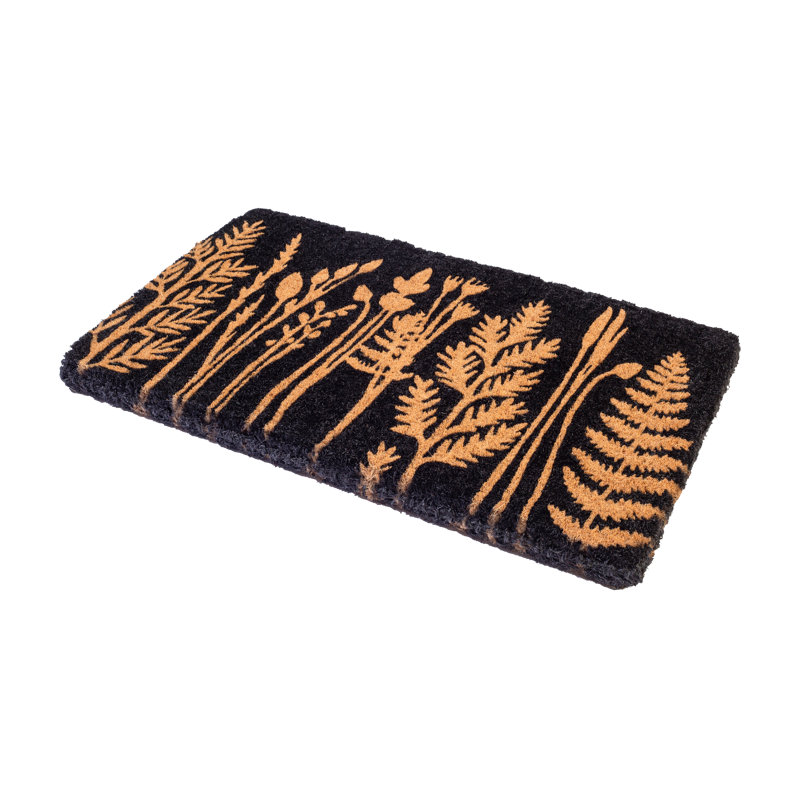 Tall Grass - Black Doormat - 18" x 30" Thick