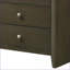 Commodes avec 9 tiroirs de rangement, style intemporel | Gris | Bois synthétique