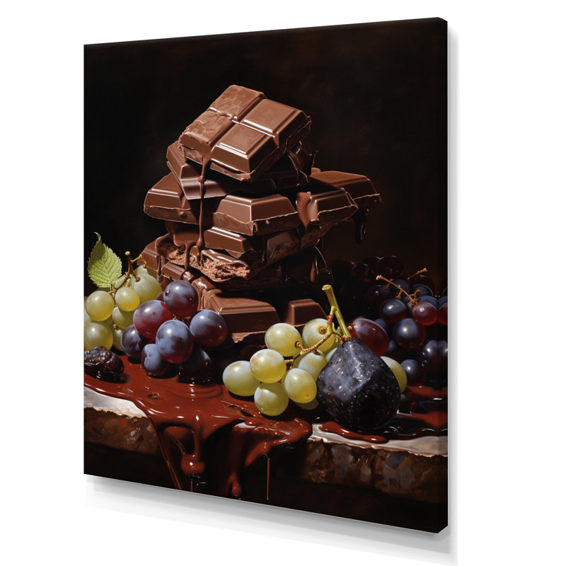 Cajuan Food Chocolate Dreams I, H 32 po x l 24 po x P 1 po, Toile tendue