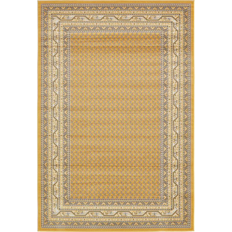 Swinson Geometric Indoor Rug, Rectangle 6'1" x 9'