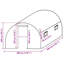  Greenhouse Replacement Cover (9 M²) 300X300x200 Cm Green