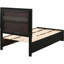 Lit simple à panneau noir avec tiroirs et garniture scintillante, plateforme à lattes, panneau de particules en bois franc asiatique, finition en stratifié de 41,05 po de largeur, bois franc d'ingénierie, hauteur 51,36 po-126005539