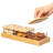 Set Of 3 Square Glass Jars With Bamboo Lids And Wooden Tray - Rectangular Charcuterie, Snack Organizer And Fruit Platter For Party, Candy Jars, Cookies, Nuts, Fruits And Snack Box