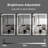 Frameless Led Bathroom Mirror,3 Colors Dimmable,anti-fog,memory Function,wall Mounted Lighted Vanity Mirror-1287647267