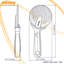 Deiss Pro Heavy Duty Pizza Cutter With Stainless Steel Sharp Wheel Slicer