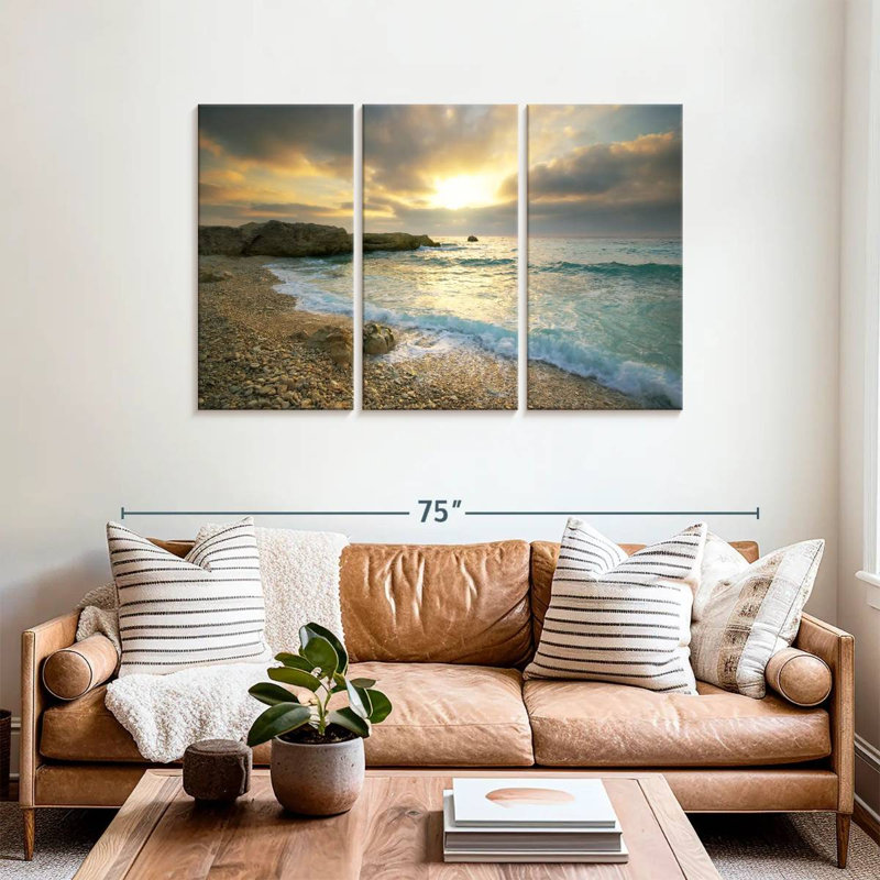 Gillard, coucher de soleil hypnotisant, H 36 po x l 57 po