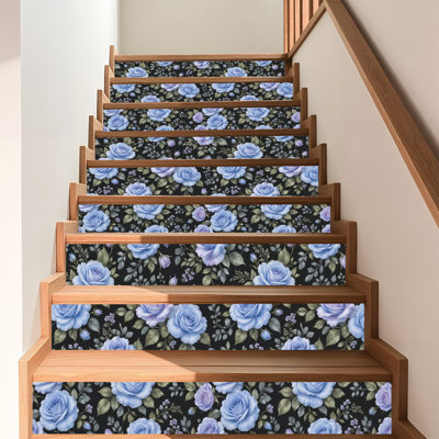 Papier peint auto-adhésif à motif floral Roses autocollantes et amovibles 24 po x 118 po (60 x 300 cm)