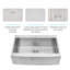 Évier de cuisine encastré 33 po x l 22 po, évier simple en acier inoxydable avec grille d'évier, crépine et support à enroulement