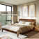 Acacia Premium Emery Solid Wood Platform Bed Frame with Headboard Included, No Box Spring Needed, Weight Capacity 800lb.