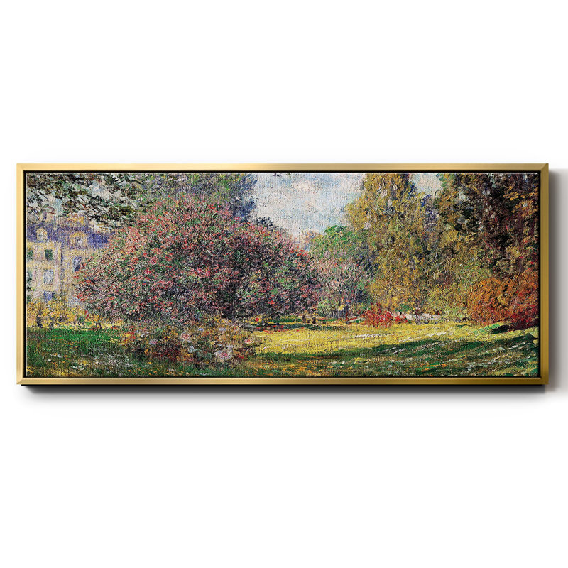 Le parc de Monet, Or, H 12 po x l 30 po x P 1,5 po