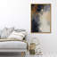 Impression sur toile encadrée noire, grise et brune pour la décoration du salon-118150469-118150466-120234628