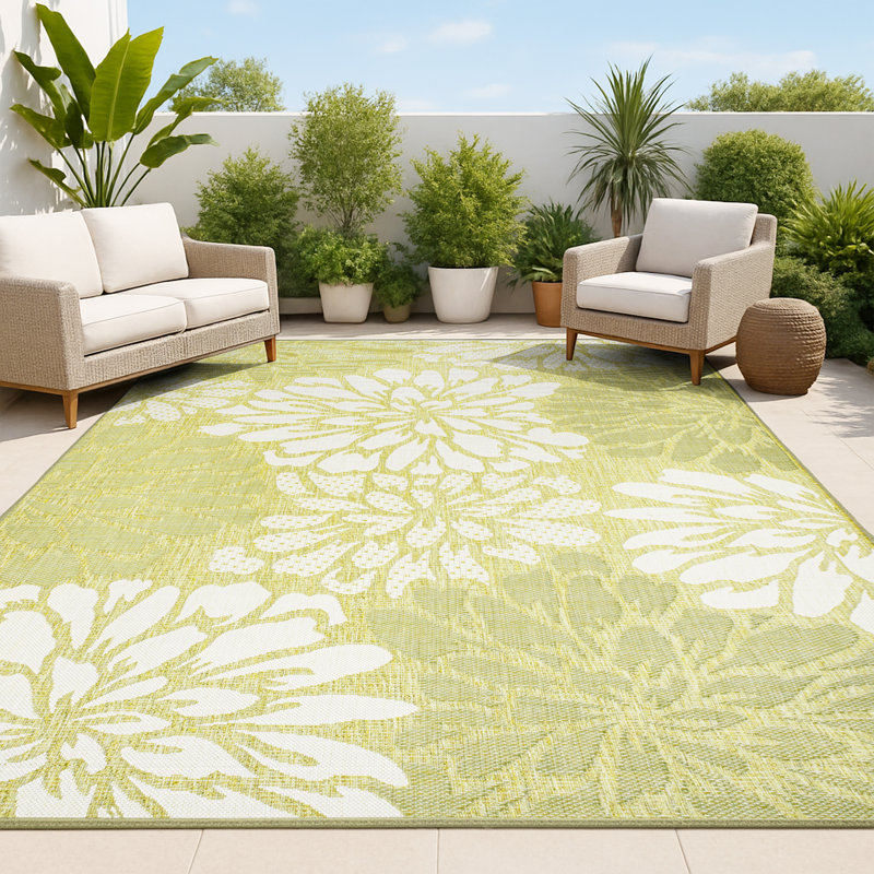 Tapis intérieur / extérieur Zinnia, Rectangle 3 pi 1 po x 5 pi