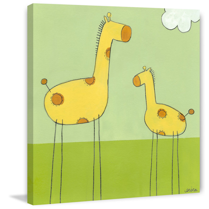 Davalos Leg Giraffe I - Graphic Art On Canvas, 45cm H x 45cm W