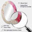 Miroir mural ovale doré et rose-7976251