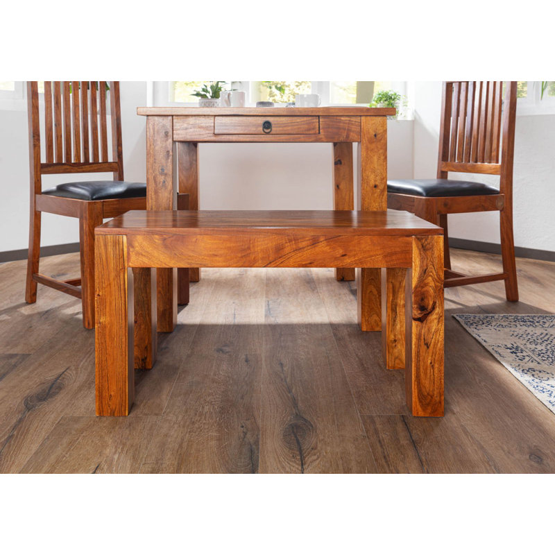 Oxford Solid Wood Bench, 45cm H x 80cm W x 35cm D
