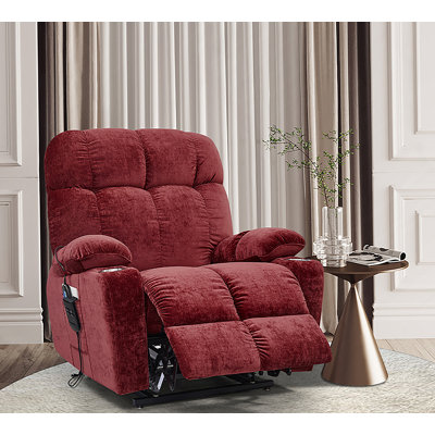 Dual OKIN Motor Power Lift Recliner Chair  For Elderly Infinite Position Lay Flat 180° Recliner With Heat Massage