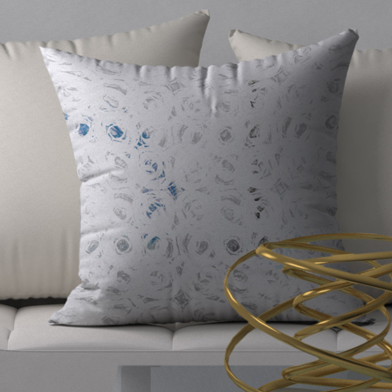 Housse de coussin carrée à prix florissant, 24 po x 24 po