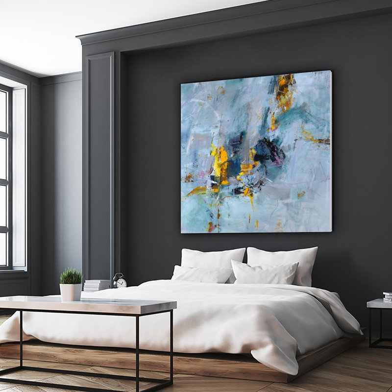 Prise du prix sur toile, H 54 po x l 54 po x P 1,5 po