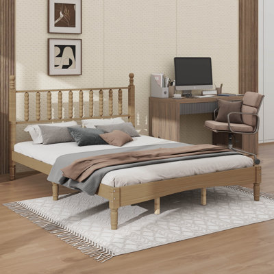 Queen Size Wood Platform Bed