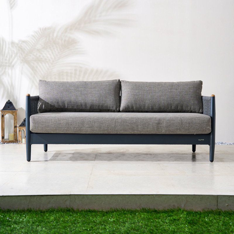 Nord Aluminum Patio Loveseat With Cushions