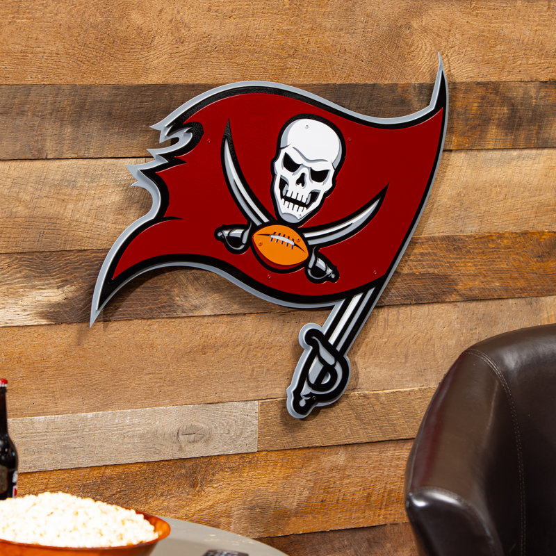 Art mural en métal Tampa Bay Buccaneers