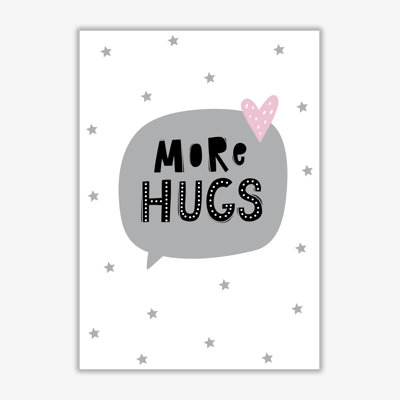 More Hugs Speech Bubble - Print