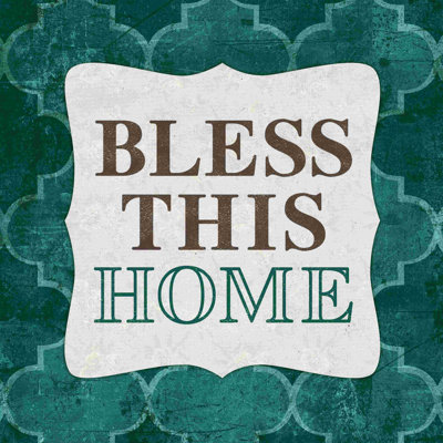 Bless This Home - bleu sarcelle 1