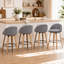 Tabourets de bar pivotants en velours Louise-316411226-316411230