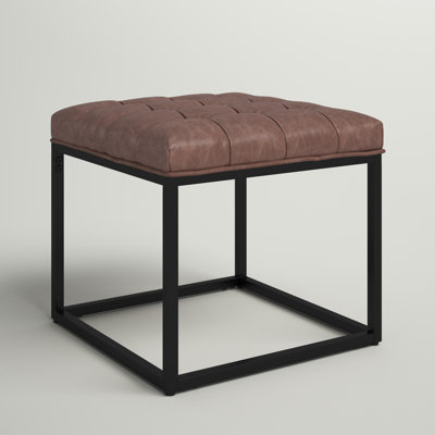 Reade Faux Leather Ottoman