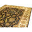 Tapis noir et crème noué à la main de haute qualité