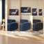 Ensemble de canapés luxueux en velours, design moderne, pour les salons