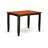 9 Piece Counter Height Dining Set Includes a Square Kitchen Table with Pedestal and 8 Dining Room Chairs, Black & Cherry-1532298194