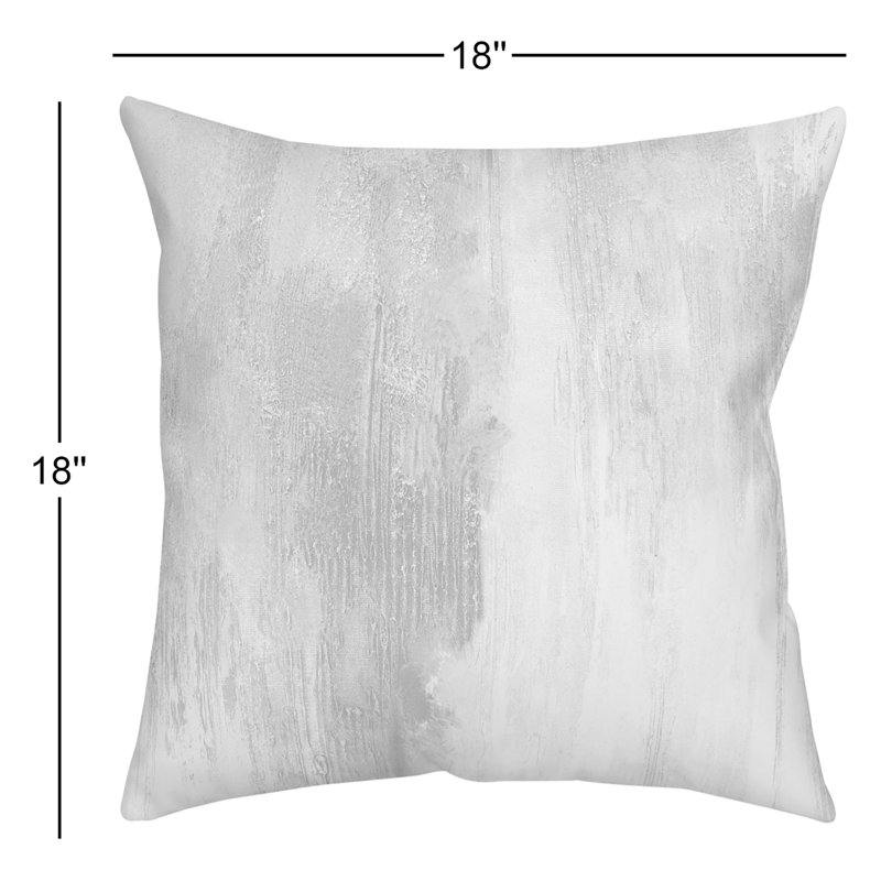 Eilif Abstract Outdoor Reversible Throw Pillow, Gray