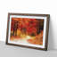 Path Through the Forest at Autumn in Abstract - Framed Print-55737344-55737335