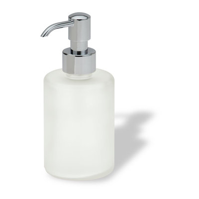Distributeur de savon rond en verre Sara